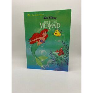 Vintage 1989 Disney's The Little Mermaid Big Golden Book - Hardcover Classic